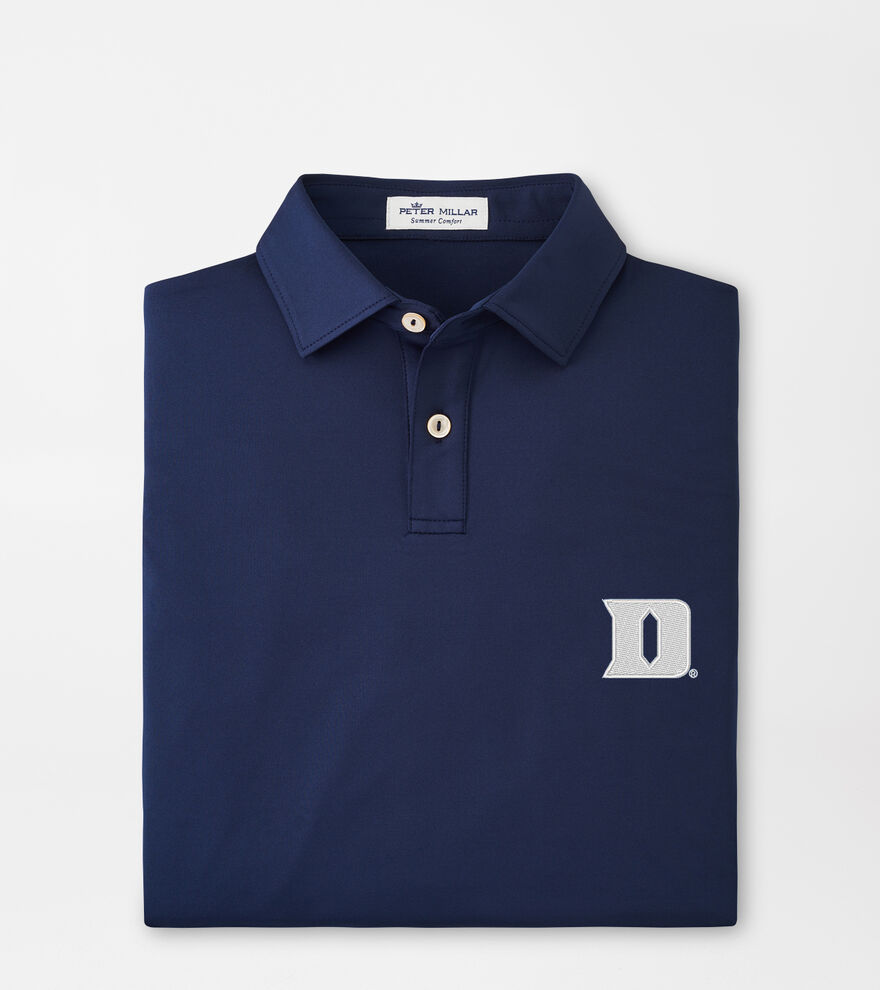 Duke University Solid Youth Performance Jersey Polo image number 1